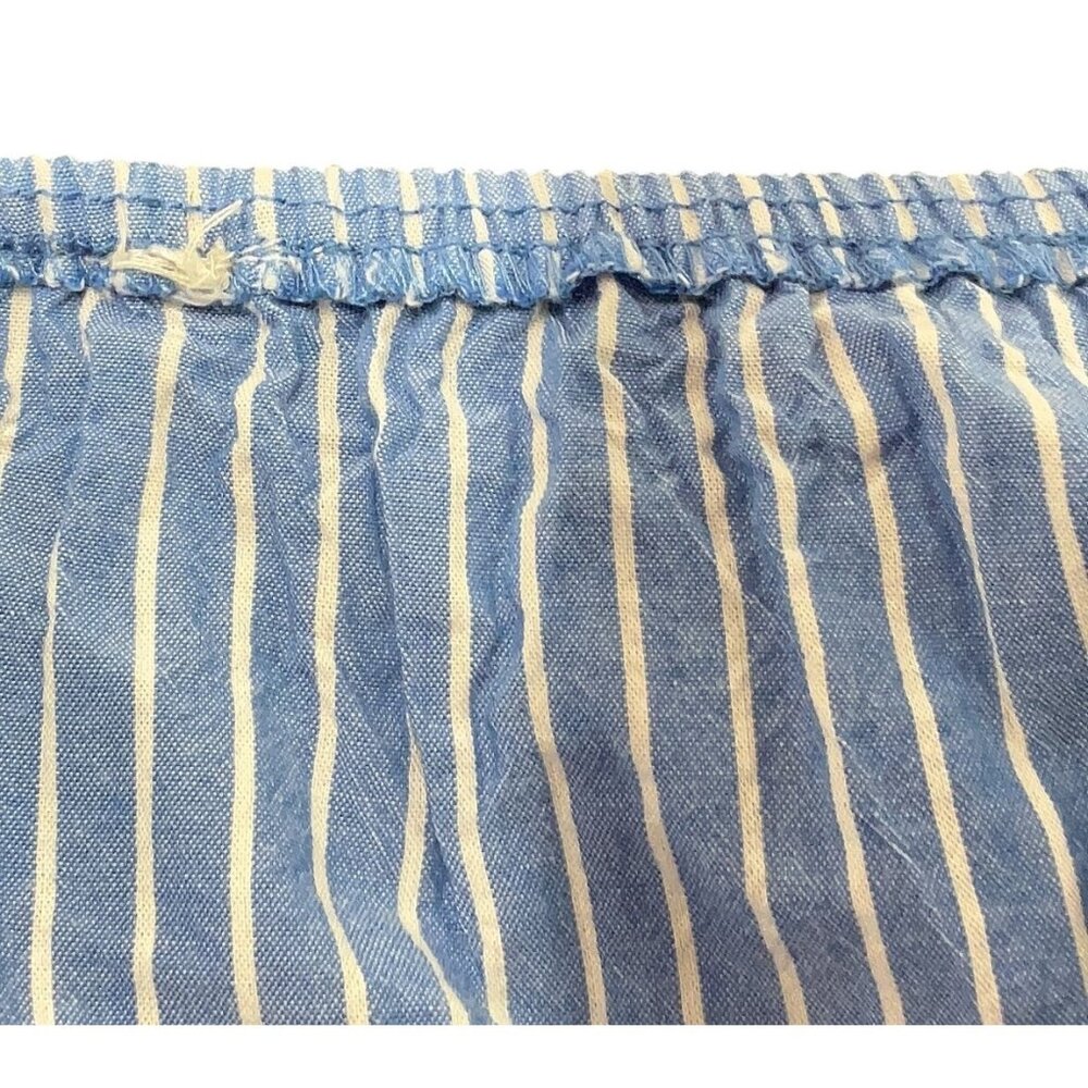 Urban Outfitters Blue White Striped Ruffled Babydoll Dress | Boho Girlhoodcore S - Picture 8 of 11